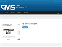 Tablet Screenshot of gimmickmotorsports.com